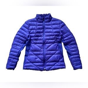 The North Face Lucia Down Jacket Blue Women's  Large 600 Goose Down Quilted
